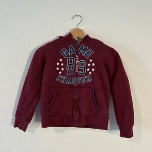 Lee Youth Boys Sherpa-Lined Full-Zip Fleece Hoodie Jacket size Small